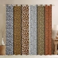thumbnail image 1 of Erosebridal Leopard Print Curtains & Drapes 2 Panels 52"Wx63"L,Cheetah Print Curtains Western Animals Skin Blackout Curtains,Animal Hide Patchwork Big Cat Spot Western Room Decor, 1 of 6
