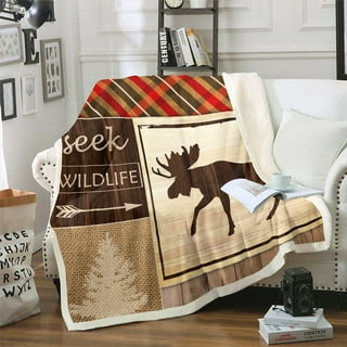 Moose Throw Blankets