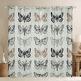thumbnail image 1 of Erosebridal Moth Blackout Curtains,Animal Moth Curtains & Drapes,Moths Retro Gothic Window Curtains,Rustic Country Butterfly Window Treatments 2 Panels 38"Wx45"L, 1 of 6