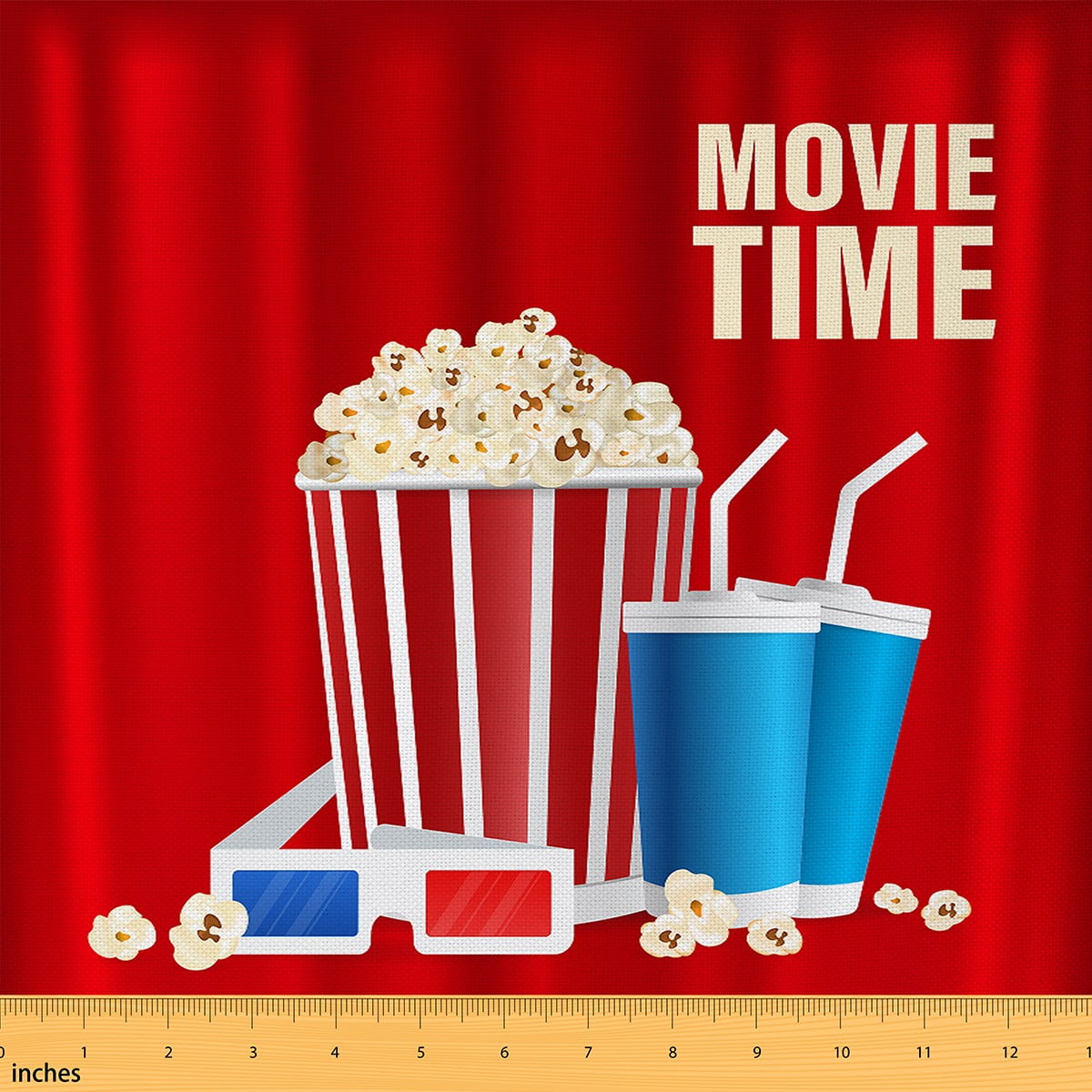 YST Movie Theater Fabric By The Yard Sweet Popcorn Decorative Fabric c-is-for-collaboration-introducing-two-amazing-partners