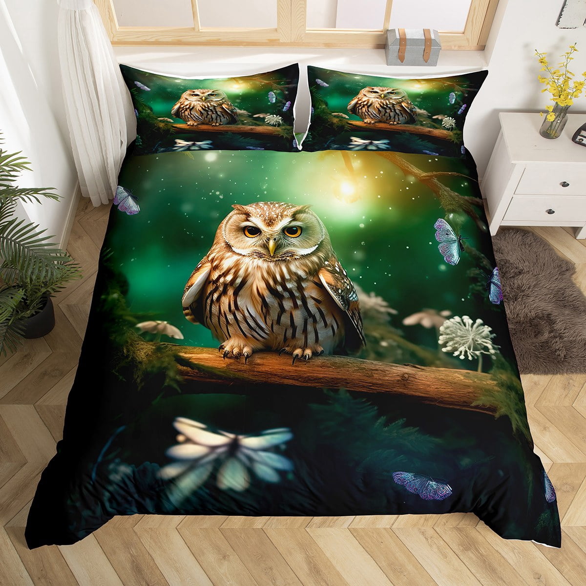 Owl Lullaby KL0801018CL Quilted Headboaard Slipcover main image 1