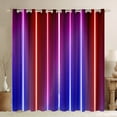 thumbnail image 1 of Erosebridal Pink Blue Red Curtains Ombre Abstract Curtains & Drapes Women Men,Neon Stripes Geometric Curtains Blackout,Gradient Stripe Window Curtain for Bedroom, 1 of 6