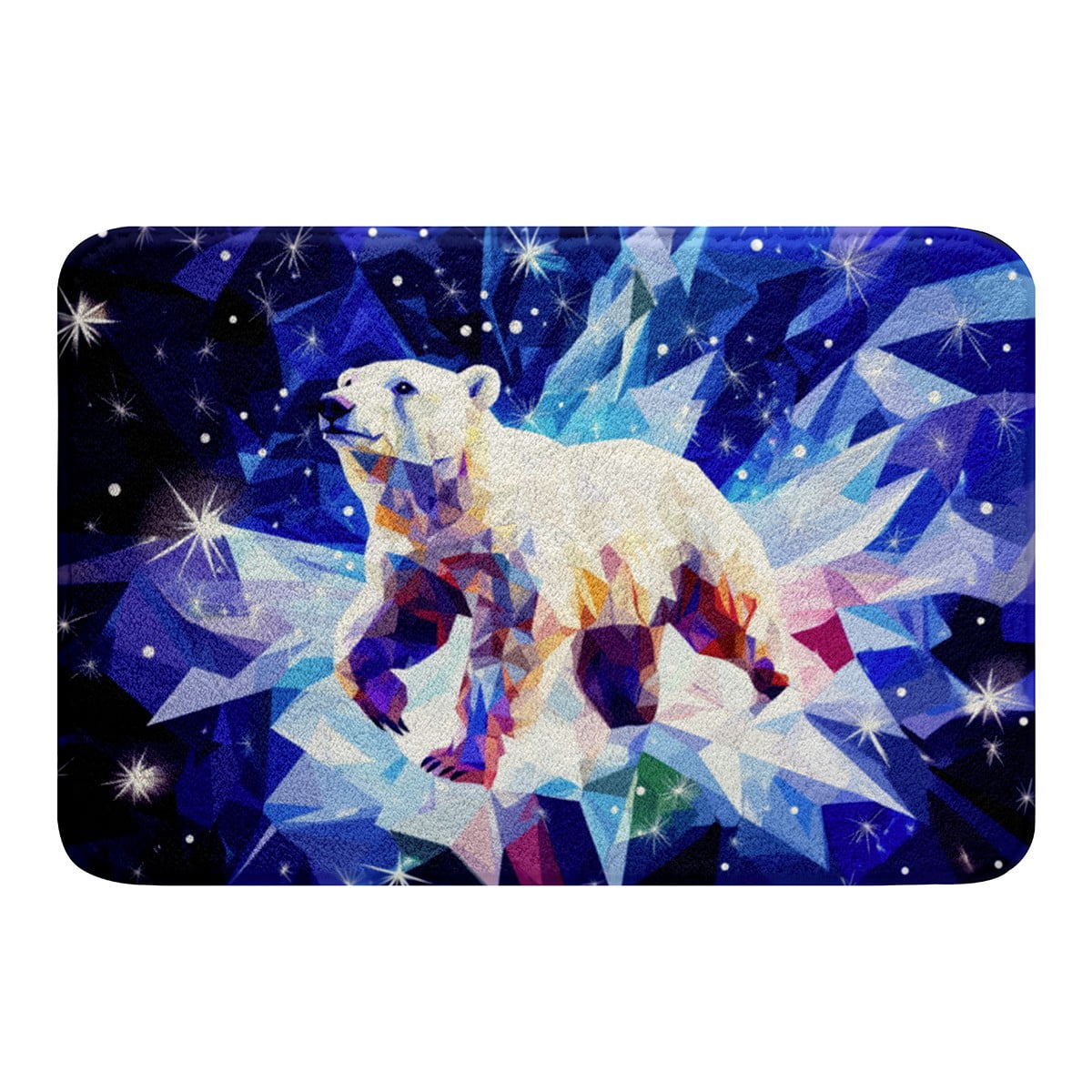 YST Polar Bear Bathroom Rug Set,Winter Snowflake Bath Mat Xmas Gifts ...