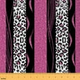 thumbnail image 1 of YST Purple Cheetah Print Fabric by The Yard,Safari Leopard Decorative Fabric,Glitter Plaid Stripe Print Upholstery Fabric for Kids Girls Boys,Cheetah Animal Skin DIY Waterproof Fabric,1 Yard, 1 of 5