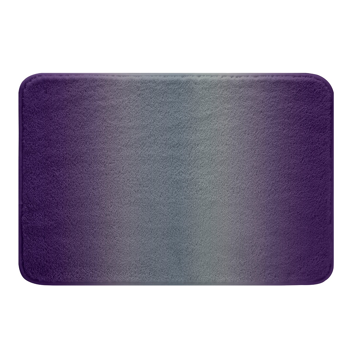 YST Purple and Gray Bathroom Rugs for Girls Boys Kids,Rainbow Ombre