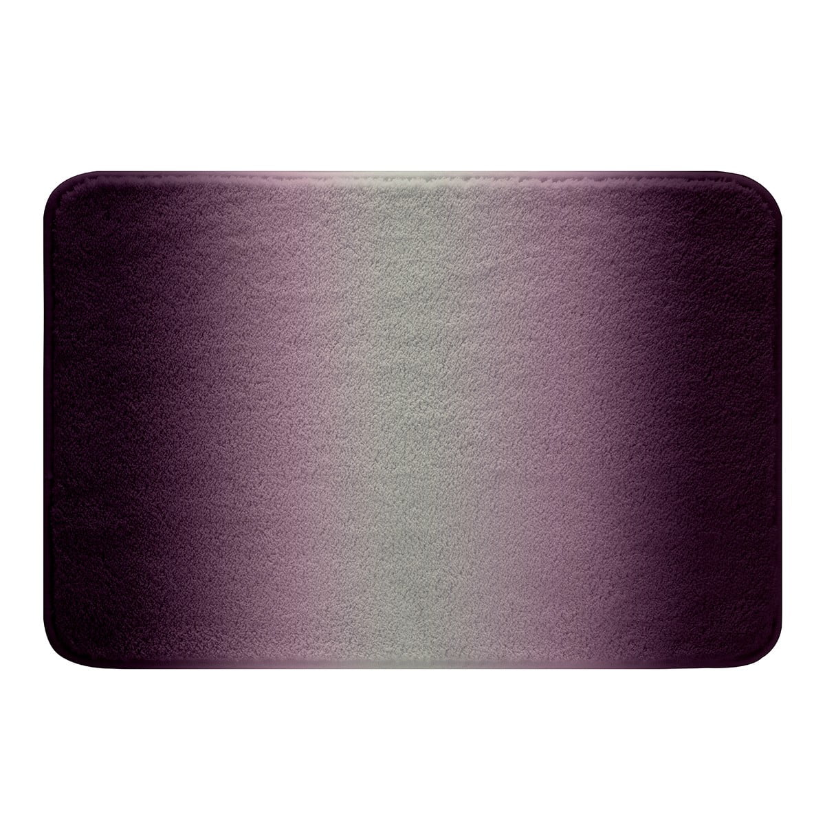 YST Purple and Grayish White Bathroom Rugs for Girls Boys Kids,Rainbow