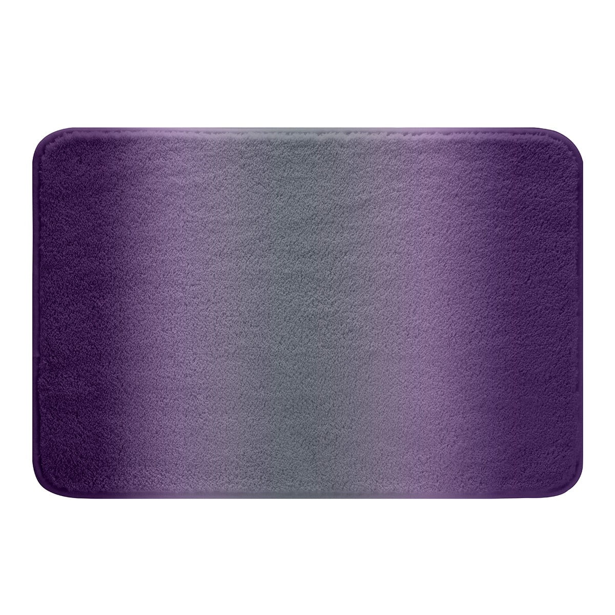Erosebridal Purple and Grey Bathroom Rugs Kids,Rainbow Ombre Bath Rugs