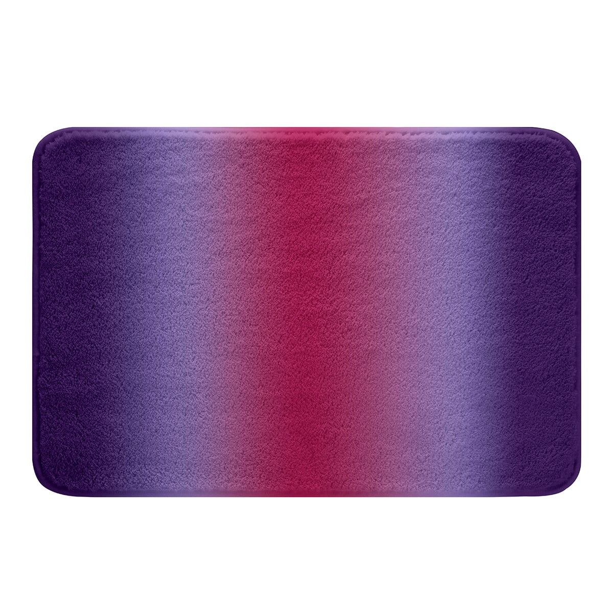 YST Purple and Hot Pink Bathroom Rugs for Girls Boys Kids,Rainbow Ombre