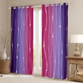 thumbnail image 1 of Purple and Pink Curtains Gradient Ombre Curtains & Drapes, Wave Lines Dots 30%-50% Blackout Curtains Aesthetic Geometry Window Treatments Modern Abstract Living Room Curtains Room Decor, 1 of 5