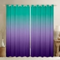 thumbnail image 1 of Erosebridal Purple and Teal Curtains for Bedroom,Rainbow Ombre Blackout Curtains Aesthetic Living Room Decor,Abstract Gradient Curtains & Drapes Colorful Window Curtain 2 Panels 52"Wx84"L, 1 of 6