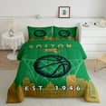 thumbnail image 1 of Queen Basketball Comforter for Teens,Basketball Bedding Set,Basketball Team Bedding Comforter Sets for Gift,Sports Game Player Duvet Insert with 2 Pillowcases,Boston, 1 of 6
