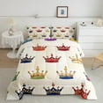 thumbnail image 1 of Queen and King Bedding Sets King Crown Duvet Insert,Beige Duvet Set Luxury Gorgeous Princess Bedding Comforters & Sets Cartoon Colorful Bedroom Decor,Soft 3 Piece, 1 of 5