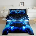 YST Racing Car Comforter Set Full Size, Speed Sports Car Bedding Set