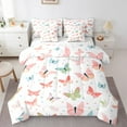 YST Rainbow Butterfly Bedding King Size 7pcs For Kids Girls,Chic