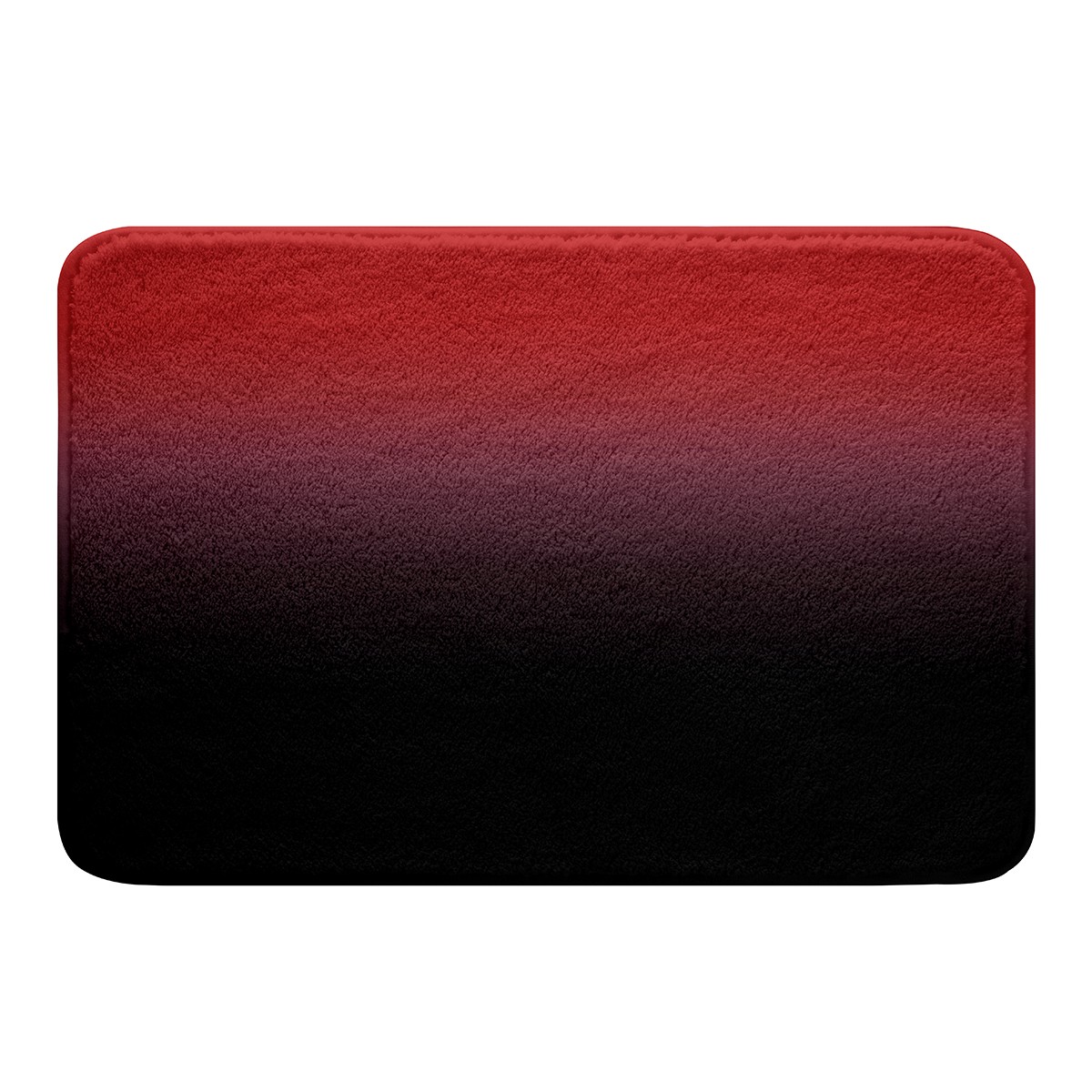 YST Red and Black Bathroom Rugs for Girls Boys Kids,Rainbow Ombre Bath