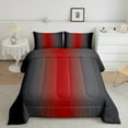 thumbnail image 1 of Erosebridal Red Black and Grey Comforter Set Twin,Rainbow Ombre Bedding Set Aesthetic Room Decor for Women Men,Gradient Colorful Comforter Sets Abstract Quilt Bed Set 2Pcs, 1 of 5