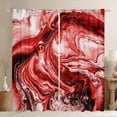 thumbnail image 1 of Red Marbling Curtains Women Scarlet Tie Dye 30%-50% Blackout Curtains, Marble Curtains & Drapes Watercolor Bedroom Curtains, Abstract Rock Stone Pattern Window Treatments Room Decor, 1 of 6
