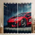 thumbnail image 1 of Red Racing Car Curtains & Drapes Car Themed 30%-50% Blackout Curtains,Extreme Sports Competition Curtains Cool Race Car 30%-50% Black out Curtains,Hobby Leisure Window Drapes, 1 of 5