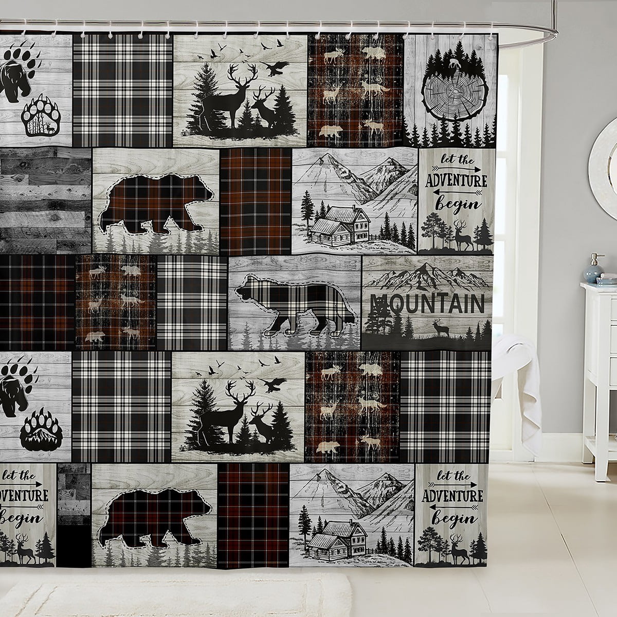 Rustic Wilds Shower Curtain NCU0DDK2455 main image 1