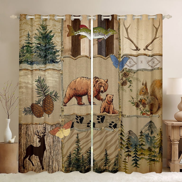 Mountain Cabin Window Treatments