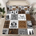thumbnail image 1 of Rustic Camping Bedding Set Rv Camper Bed Sheets Queen Farmhouse Buffalo Plaid Fitted Sheet Rv Accessories For Inside,Travel Trailers Bunk Sheets Country Cabin Lodge Decor,(No Top Sheet), 1 of 5
