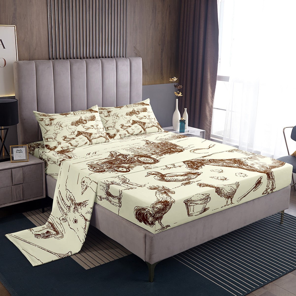 yst-rustic-lodge-cabin-queen-sheets-vintage-farmhouse-bed-set-farm