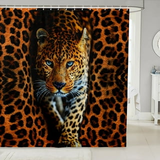 Leopard Print Bath Mat Kids Bath Mats Colorful Kids Bathroom Decor Green  Jungle Bath Rug Mat Panther Tiger Shower Mat Animal Print Shower 