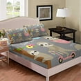 thumbnail image 1 of Sloth Bed Sheets Set Cute Animal Pattern Bedding Full Size Includes 1 Fitted Sheets & 0 Pillowcase (No Flat Sheet), 1 of 4