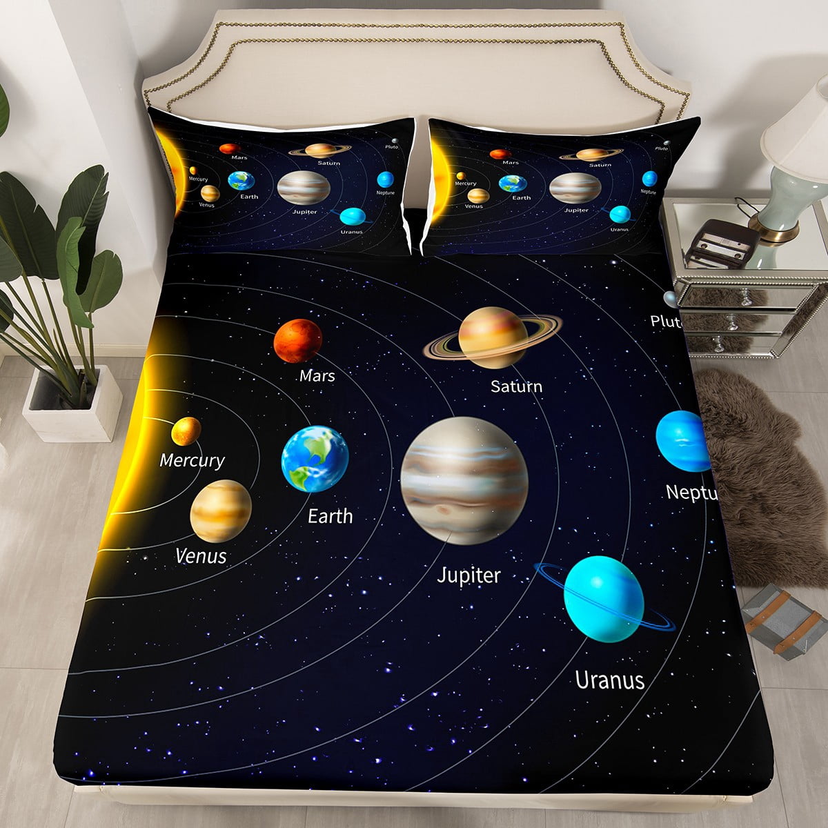 Solar System Bedding Ebay YST Outer Space Comforter Set Boys Universe