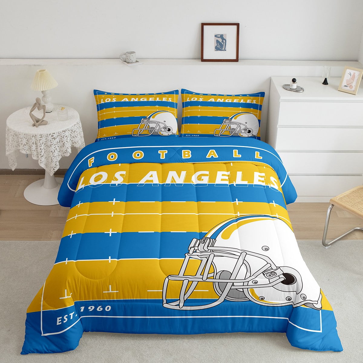 YST Sports Football Bedding American Football City Twin Bedding