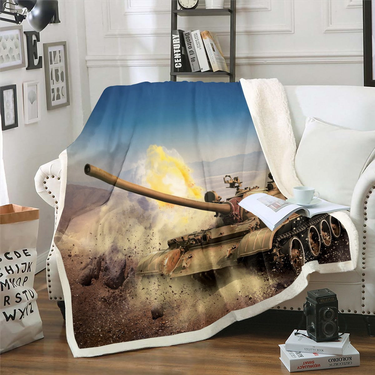 Enemy Territory Dark Maroon Hooded Blanket
