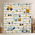 thumbnail image 1 of Erosebridal Truck Curtains Blackout Construction Vehicle Curtains Truck Living Room Decor,Excavator Bulldozer Crane Tractor Curtains & Drapes Stripes Window Curtain, 1 of 6