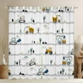 thumbnail image 1 of Erosebridal Truck Curtains Construction Curtains Blackout Living Room Decor,Crane Excavator Bulldozer Tractor Curtains & Drapes,Cartoon Vehicle Car Window Curtain, 1 of 6
