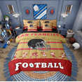 thumbnail image 1 of Erosebridal Twin Comforter Set - 7 Pieces Football Bedding Sets Twin Bed in a Bag with Reversible Football Comforter, Sheets, Pillowcases & Shams(San Francisco), 1 of 5