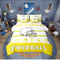 thumbnail image 1 of Twin Comforter Set 7 Pieces,Reversible Bed in a Bag Twin, Ultra Soft Twin Bedding Set with Football Comforter, Flat Sheet, Fitted Sheet, Pillowcases, Pillow Shams(Los Angeles), 1 of 5