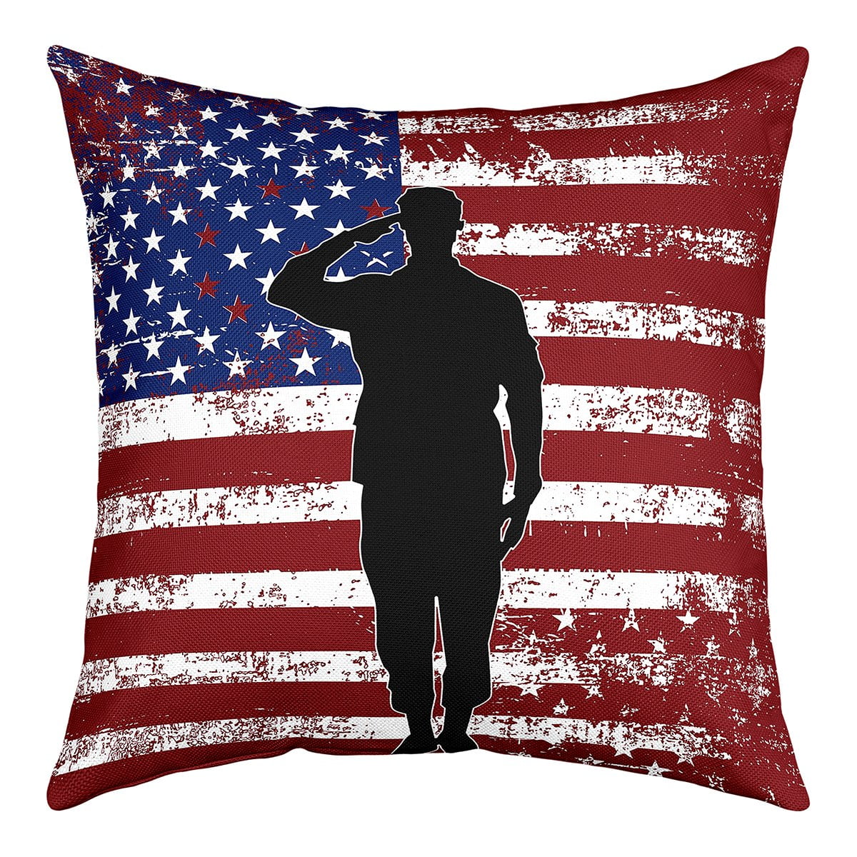 YST US Flag Cushion Cover for Boys Youth Teens,Military Theme Throw