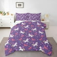 YST Unicorn Twin Bedding Sets For Girls Kids, Kawaii Stars Crown