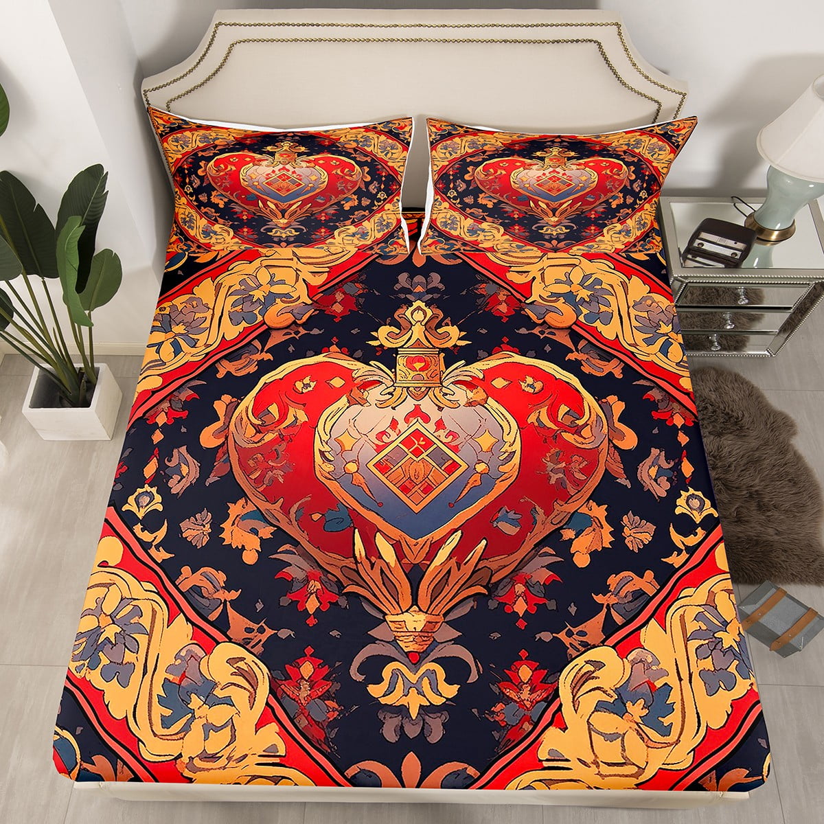 YST Vintage Classic Style Bedding Set Victorian Exotic Middle Ages ...