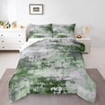 thumbnail image 1 of Watercolor Tie Dye Comforter Set,Modern Abstract Bedding Set Teens,Green Grey Ombre Bed Set,Contemporary Grunge Aesthetic Down Comforter (Green Grey,King Size), 1 of 6