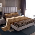 thumbnail image 1 of Erosebridal Western Bed Sheets Set Full,Wild Animals Skin Sheets Wildlife Hair Spot Print Sheet Set,Abstract Animal Hide Patchwork Top Sheet Brown Western Bedroom Decor, 1 of 6