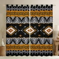 thumbnail image 1 of YST Western Window Curtains 42"Wx84"L Boho Aztec Blackout Curtains Geometric Exotic Bohemian Curtains & Drapes Oriental Window Treatments 2 Panels Home Room Decor Black White Orange, 1 of 6