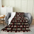 thumbnail image 1 of YST Woodland Bear Moose Flannel Blanket,Buffalo Checked Plaid Grid Fleece Blanket Baby 30x40 inch,Elk Deer Hunting Animal Reindeer Throw Blanket,Vintage Lodge Cabin Bed Blanket Lightweight, 1 of 4