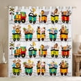 thumbnail image 1 of Erosebridal Zoo Animals Curtains & Drapes Cartoon Train Curtains, Cute Steam Engine Blackout Curtains Giraffe Lion Elephant Living Room Curtains, Number One to Twenty Window Curtains, 1 of 6