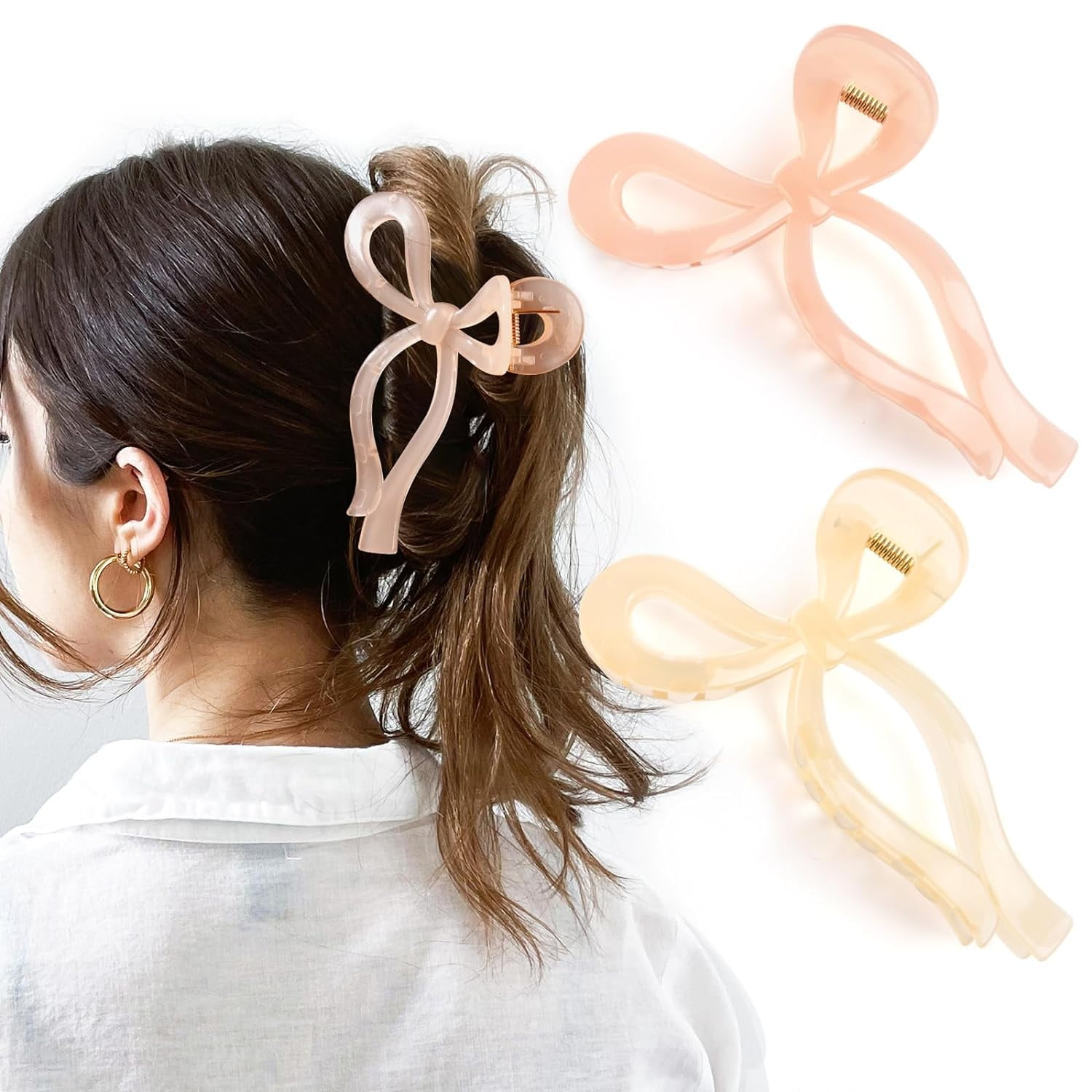 YSTDHL Elegant Bow Hair Claw Clips Stylish Large Hair Clips  display picture 2