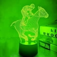thumbnail image 1 of YSTIAN 3D Horse Racing Night Light led Lamp Illusion 7 Color Changing Touch Switch Table Desk Decoration Lamps Birthday Gift Acrylic Base USB Cable Toy, 1 of 3