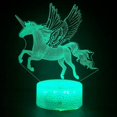 thumbnail image 1 of YSTIAN 3D Unicorn Lamp Illusion Led Night Light 16 Colors with Remote USB Table Lamp Unicorn Gifts Bedroom Decoration Nightlight Decoración De Dormitorio De Luz De Noche Led, 1 of 7