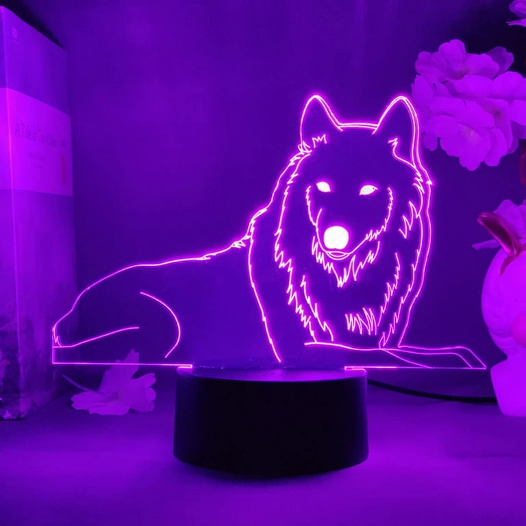 Wolf night light top