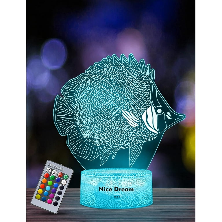 Color changing store angel night light