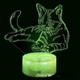 thumbnail image 1 of YSTIAN Animal Tiger Leopard Lion 3D Table Lamp Festival Gift Colorful Led Night Light Creative 3D Illusion Lamp Room Lights Decor Decoración De Dormitorio De Luz De Noche Led, 1 of 5