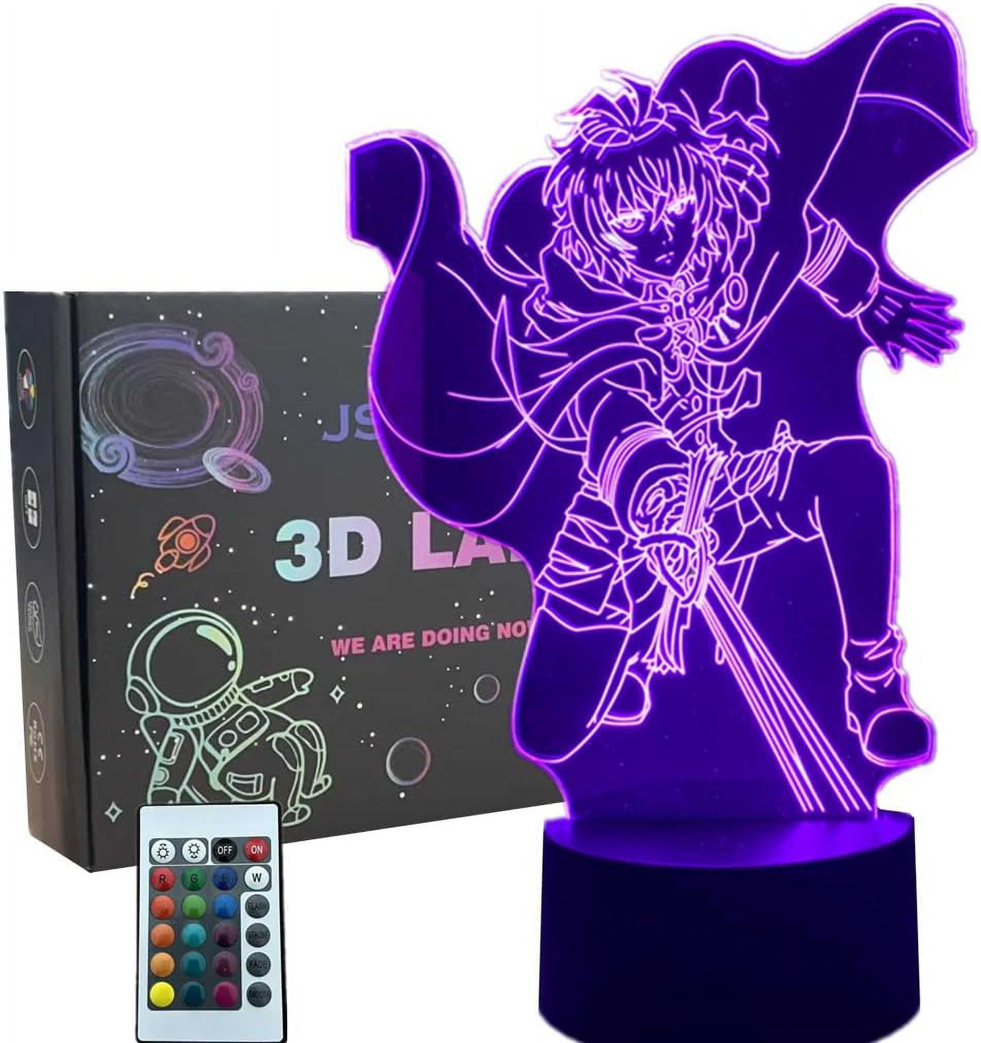 YSTIAN Anime 3D Illusion Manga Mikaela Hyakuya Figure Night Light LED